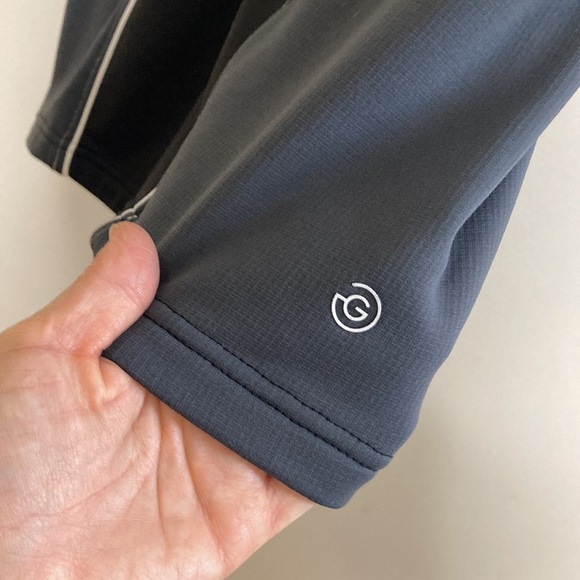 Galvin Green Half Zip Vest Men Medium Gray Black Insula Stretch Golf Shirt - Picture 8 of 12